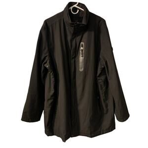 Tumi T-Tech Men's Performance Jacket Size XL Black Mid Length Full Zip Hooded